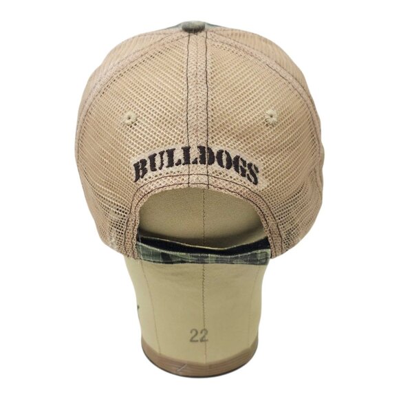 Mississippi State Bulldogs Strapback Cap Hat Logo Patch Distressed Camo Mesh TOW - Picture 4 of 14